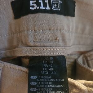 2 pairs of 5.11 Tactical Women's Tan Pants
